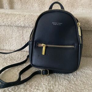 Forever Young Black Backpack with Gold Accents